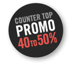 Counter Top Promo 40% to 50%